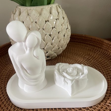 Modern minimalist design embracing couple set