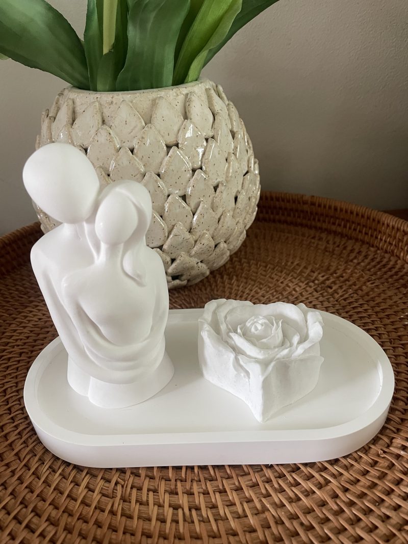 Modern minimalist design embracing couple set