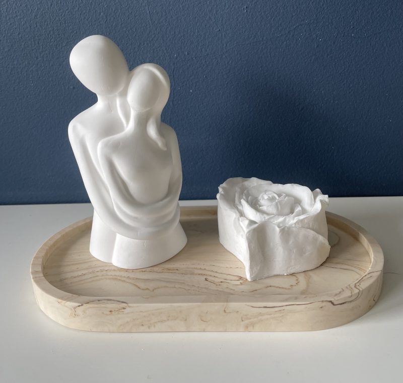 Modern minimalist design embracing couple set