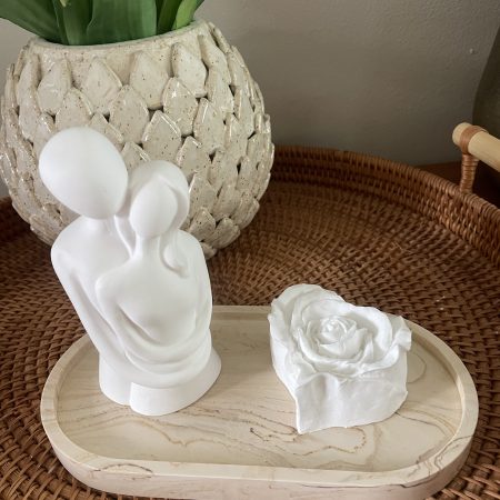 Modern minimalist design embracing couple set