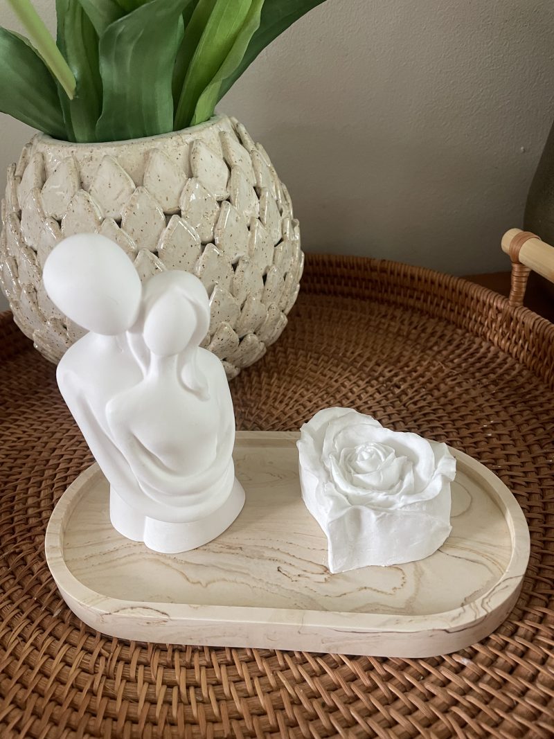 Modern minimalist design embracing couple set