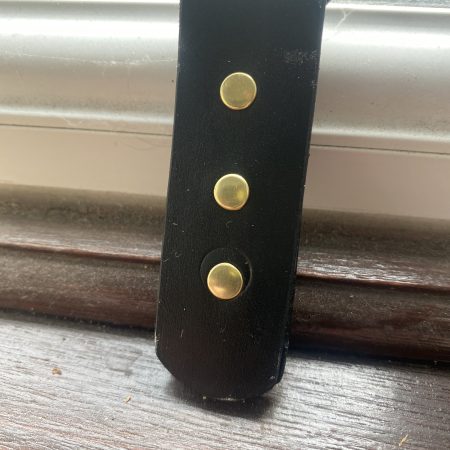 Keyring- Bespoke Handmade Italian leather key ring with blue crystals