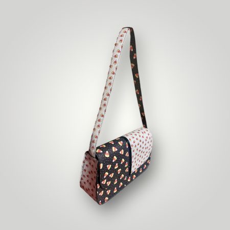 Candycorn Printed PU Leather Shoulder Bag with Magnetic Clasp