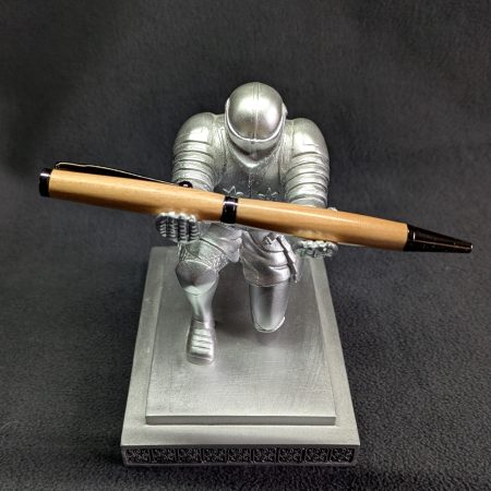 Hand turned wooden slimline ballpoint pen from beech