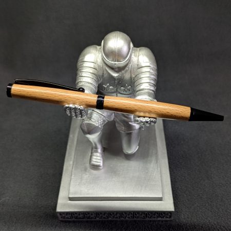 Handcrafted wooden slimline ballpoint pen from beech