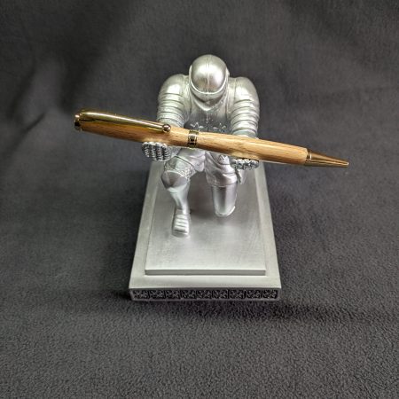 Handcrafted wooden slimline ballpoint pen from oak