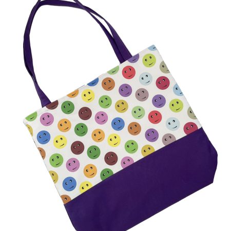 Womens Tote Bag-Smiley Faces
