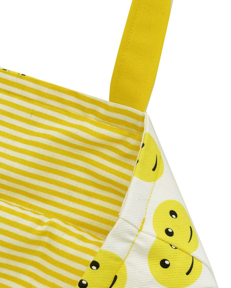 Womens Tote Bag-Yellow Smiley Faces