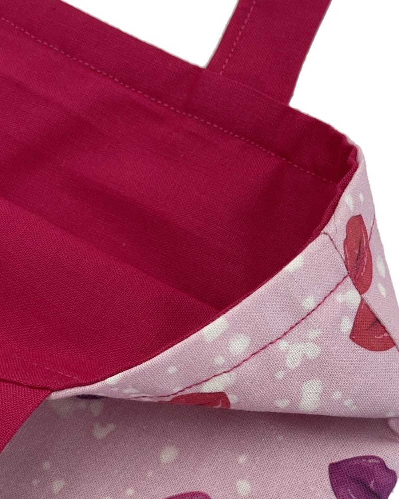 Womens Tote Bag-Pink Lips Design