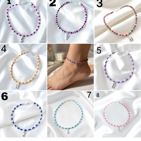Personalised Seed Bead Anklet