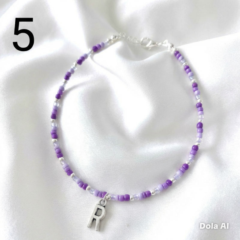 Personalised Seed Bead Anklet