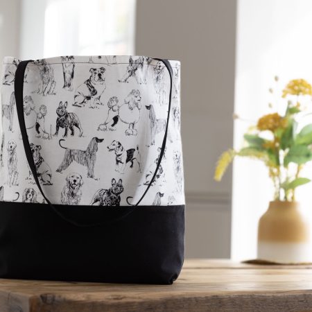 Womens Tote Bag-Dog Design