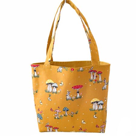 Handmade Toadstool Design Childrens Tote Bag