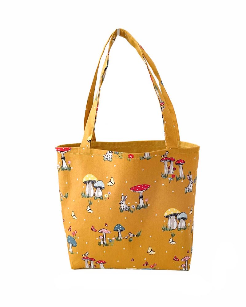 Handmade Toadstool Design Childrens Tote Bag