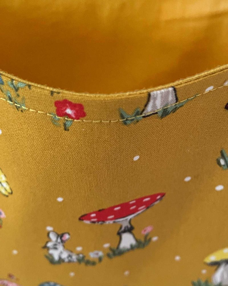 Handmade Toadstool Design Childrens Tote Bag