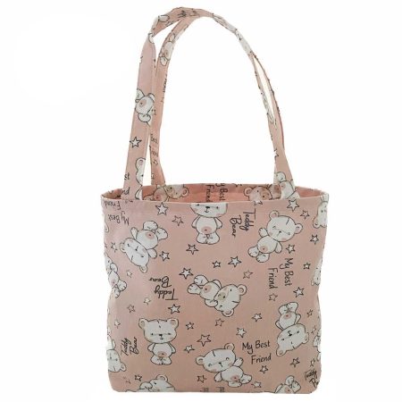 Handmade Teddy Design Childrens Tote Bag