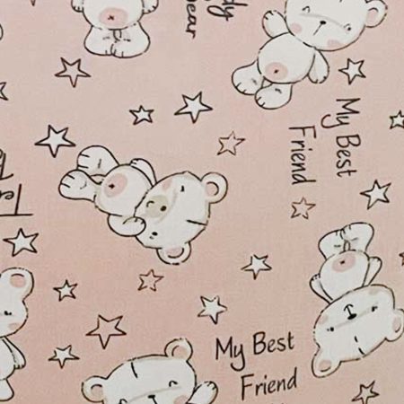 Handmade Teddy Design Childrens Tote Bag