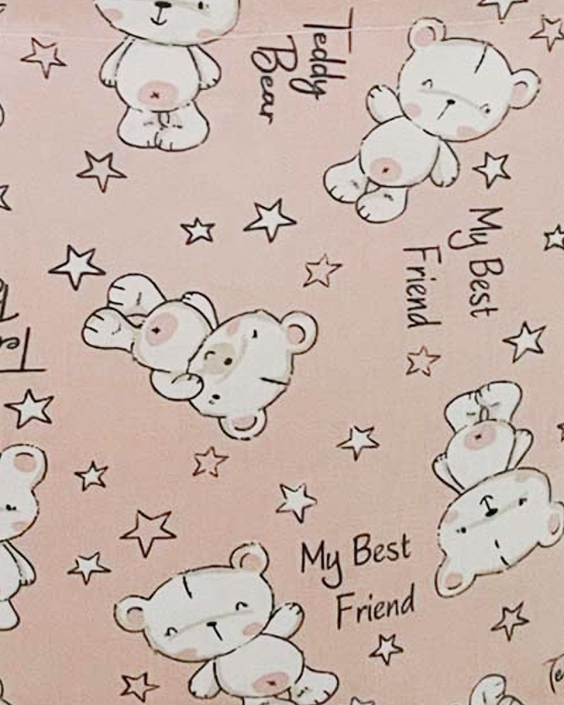 Handmade Teddy Design Childrens Tote Bag