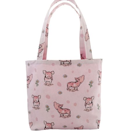 Handmade Pig Design Childrens Tote Bag