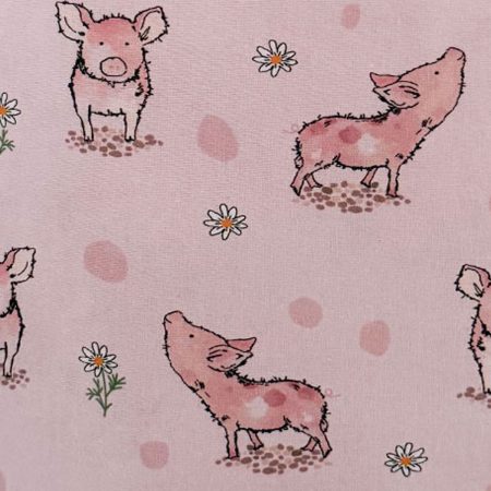 Handmade Pig Design Childrens Tote Bag