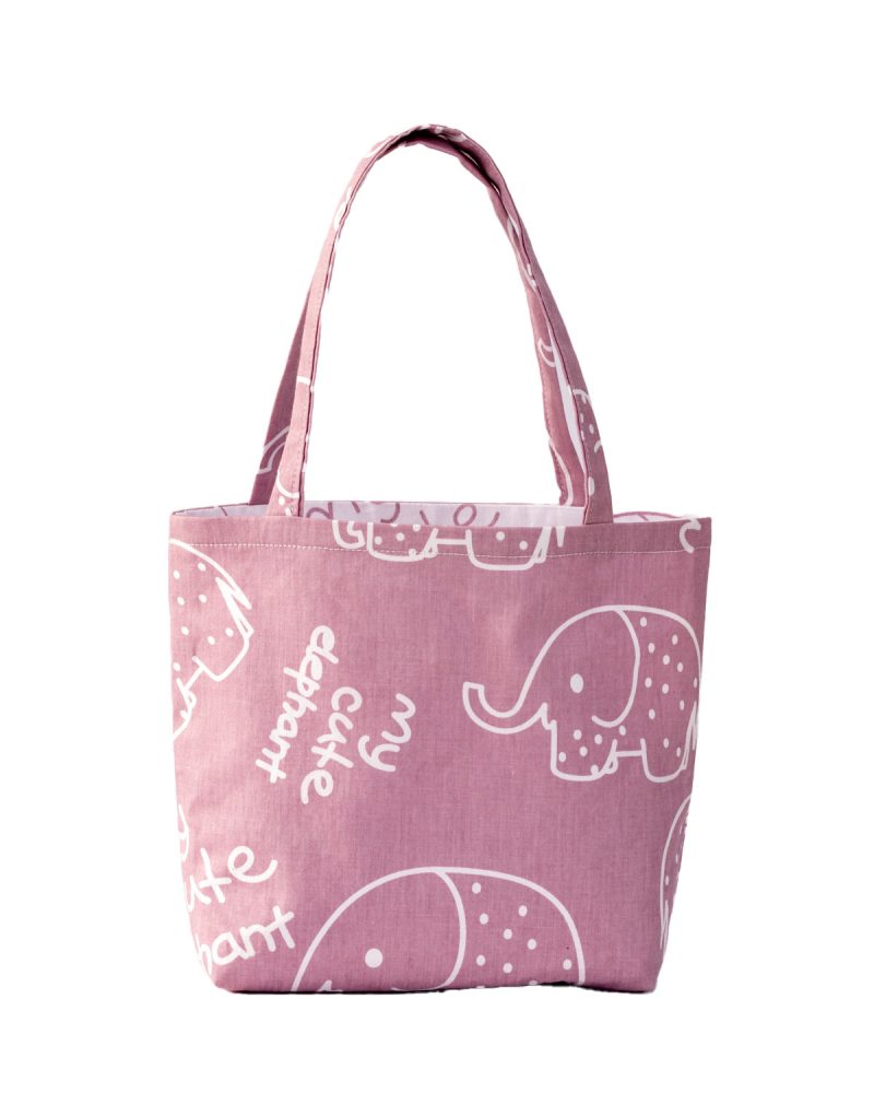 Handmade Elephant Design Childrens Tote Bag