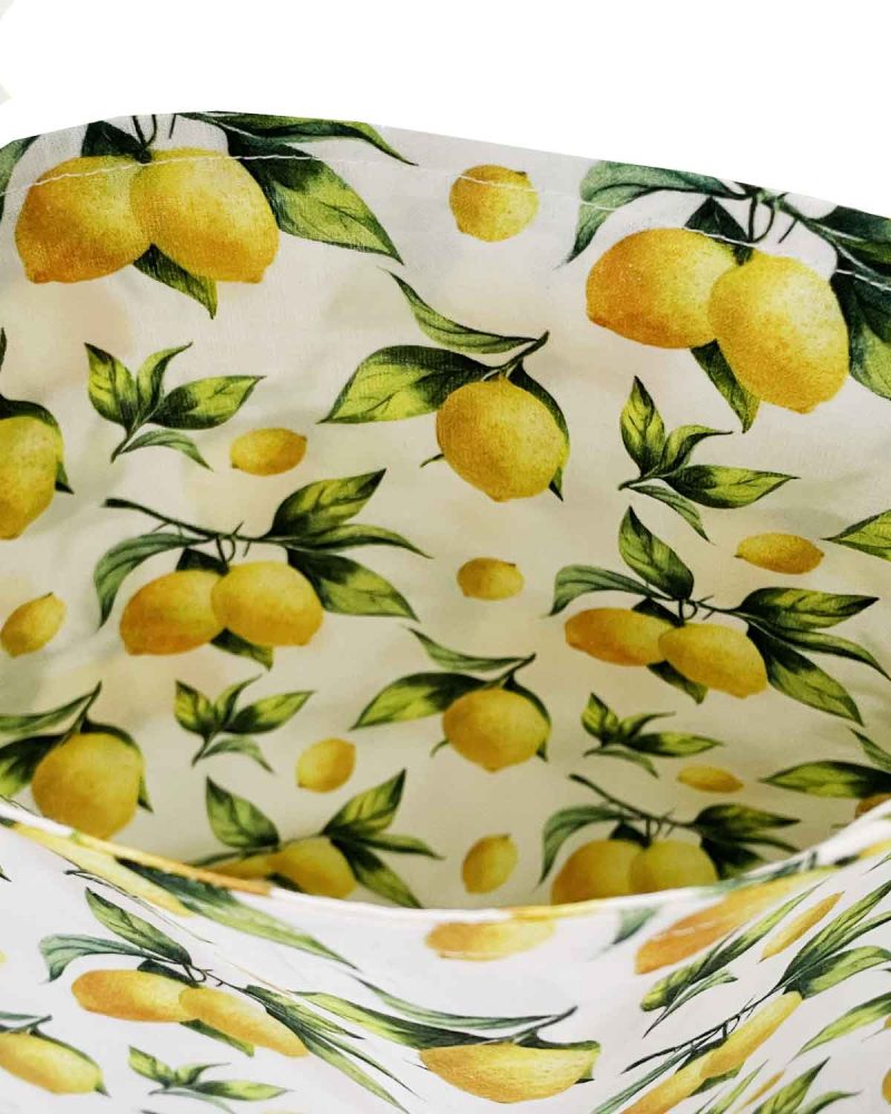 Handmade Lemons Design Childrens Tote Bag