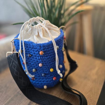 Handmade bucket bag