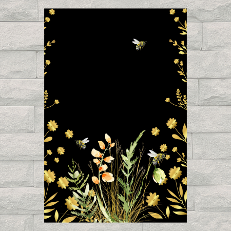 Wall Art - Wild Flowers and Busy Bees - Digital Download