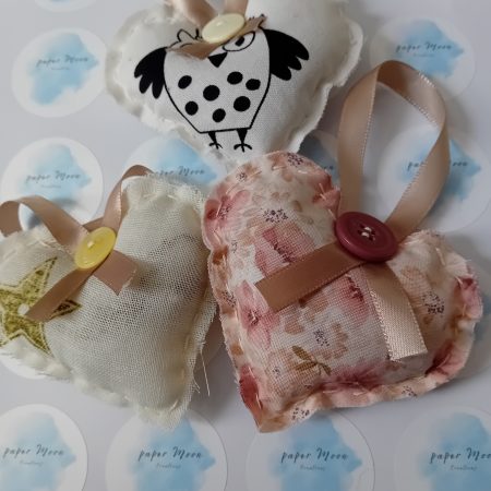 Handmade Lavender Scented Fabric hearts