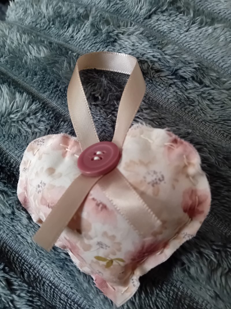 Handmade Lavender Scented Fabric hearts