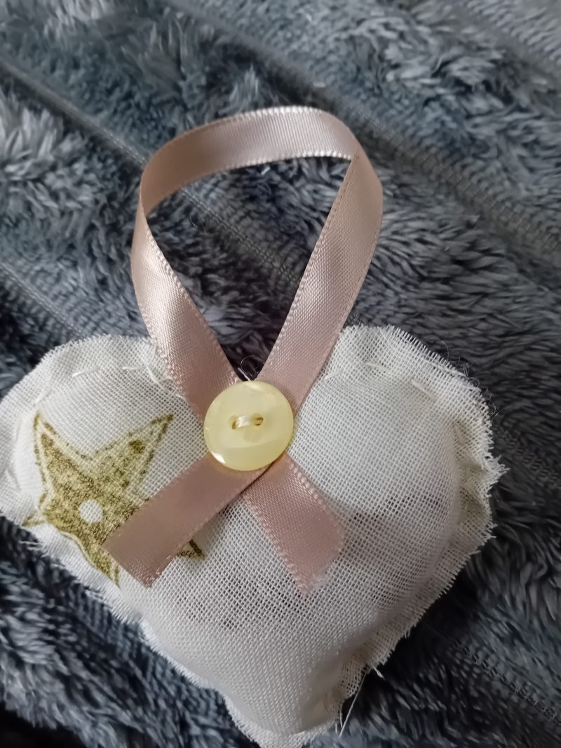 Handmade Lavender Scented Fabric hearts