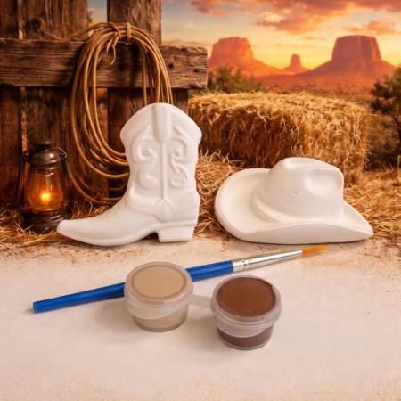 Paint Your Own Cowboy shapes,Cowboy Themed Party Bag Filler,Kids Party Activity, Line Dancing party bag 🐎 🎨 🖌
