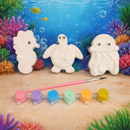 Paint Your Under the sea creatures, Choice of 3 shapes, Under the sea Themed Party Bag Filler,Kids Party Activity 🌊 🎨 🖌