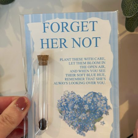 Forget HER-HIM not keepsake with seeds