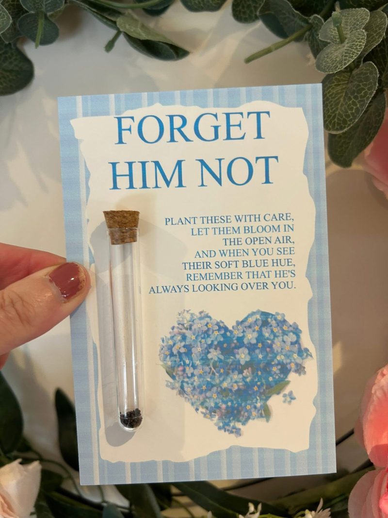Forget HER-HIM not keepsake with seeds