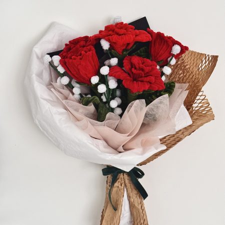 Velvet bloom - handmade flower bouquet