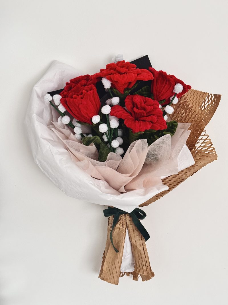 Velvet bloom - handmade flower bouquet