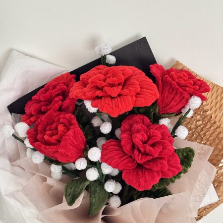 Velvet bloom - handmade flower bouquet