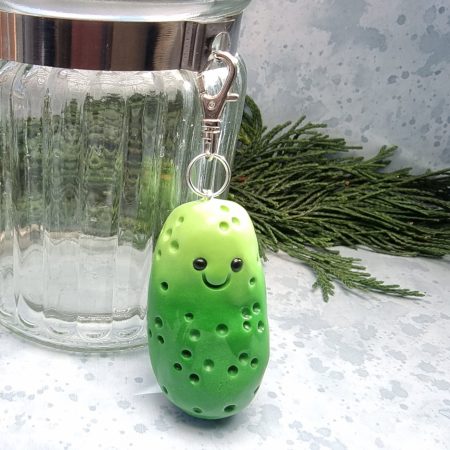 Gherkin pickle keyring cute keychain character