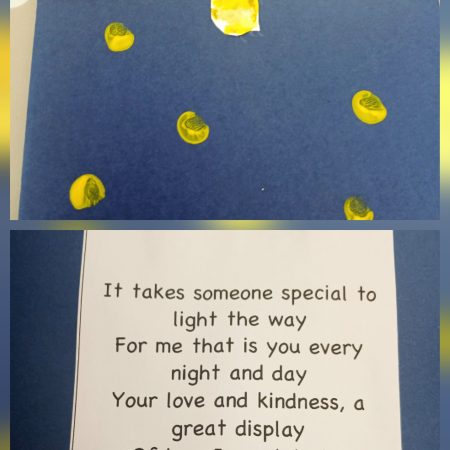 Firefly Finger print Fathers Day cards