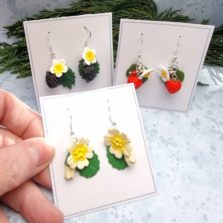 Hedgerow treasures 3x handmade earring sets