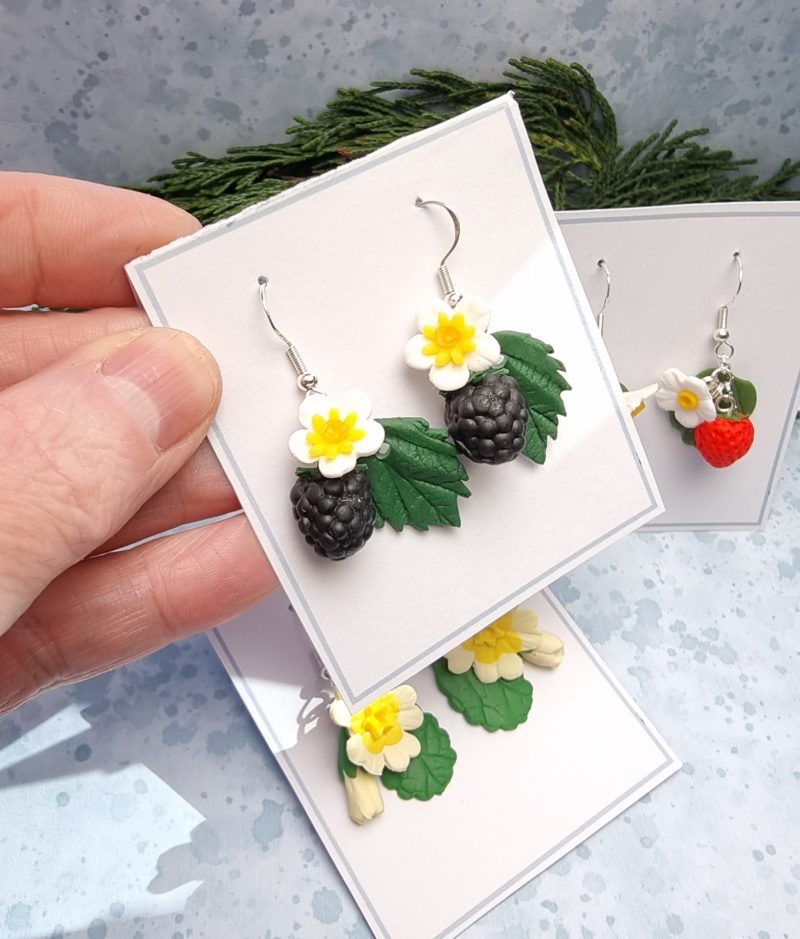 Hedgerow treasures 3x handmade earring sets