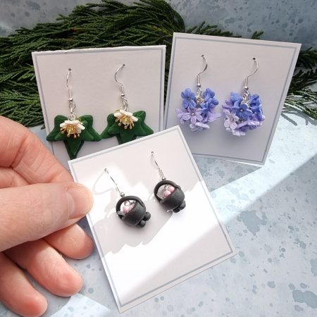 Inner Witch themed earrings set of three