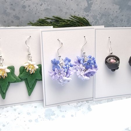 Inner Witch themed earrings set of three