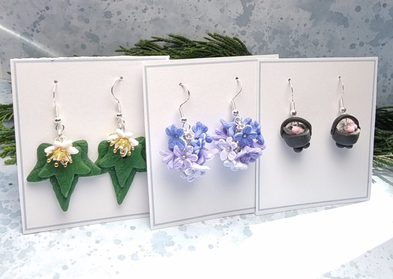 Inner Witch themed earrings set of three