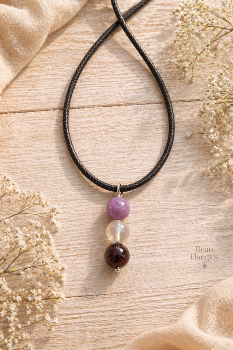 Rest & Recovery Crystal Pendant for Calm, Reset & Gentle Energy