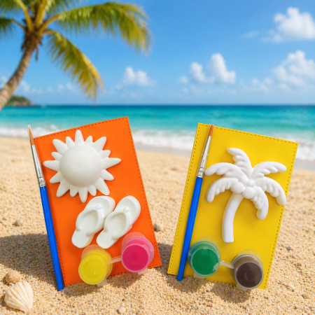 Paint Your Own Plaster Summer Shapes Craft Activity, Summer Gift, Summer Party Bag Filler,Kids Party Activity ☀️🎨🖌