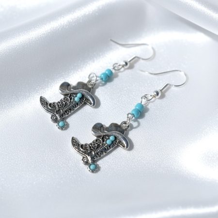 Country And Western Style Earrings in a Bottle