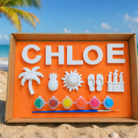 Paint your own Summer Craft Activity, Summer Gift, Kids Craft Activity, Kids Letterbox Gift 🏖