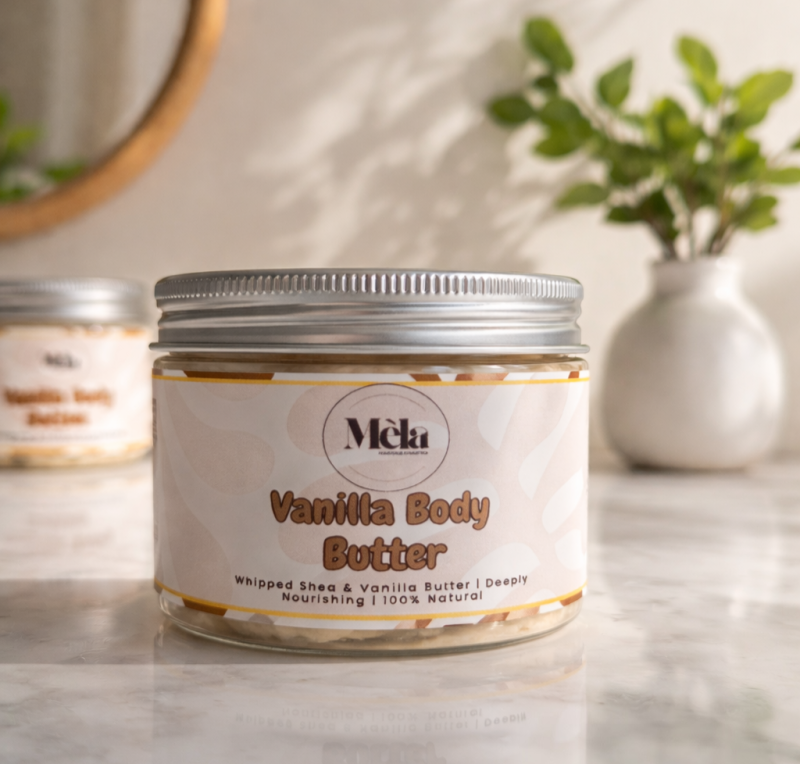Vanilla Body Butter – Natural Handmade Shea Butter Moisturiser